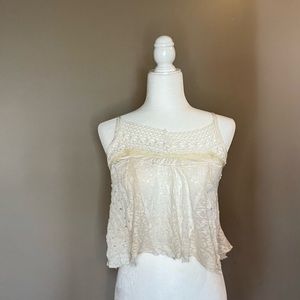 Flouncy free people crop top